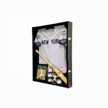 High Quality 98% UV Protection Acrylic Solid Wood Custom Football Jersey Shadow Box Frame